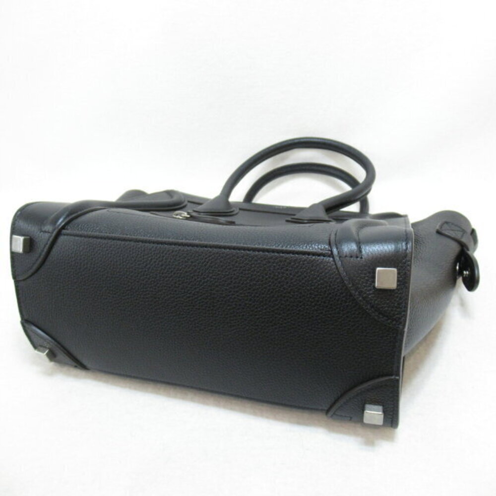 Celine Luggage Shopper Tote Bag Black Leather Bag - Picture 4 of 9